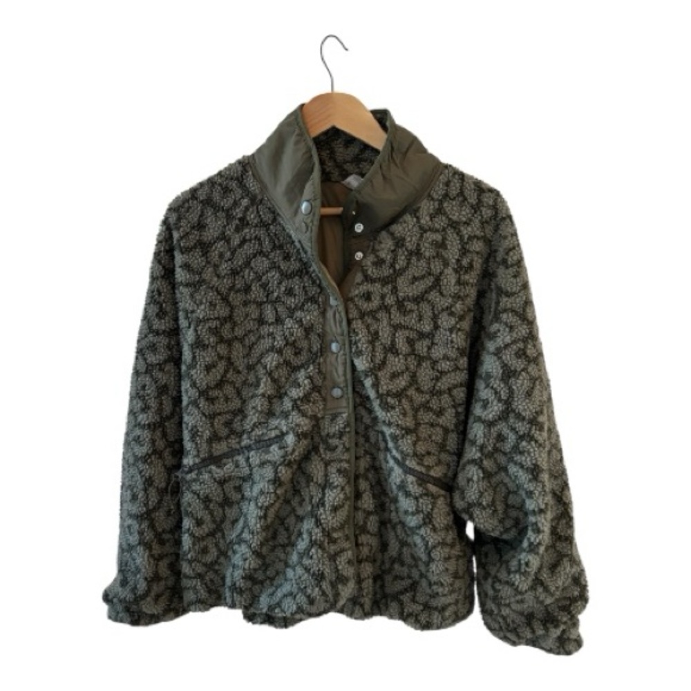 ZYIA ACTIVE Womens Cozy Patterned Teddy Jacket Fleece Size XL biterroot heidi - Picture 2 of 9